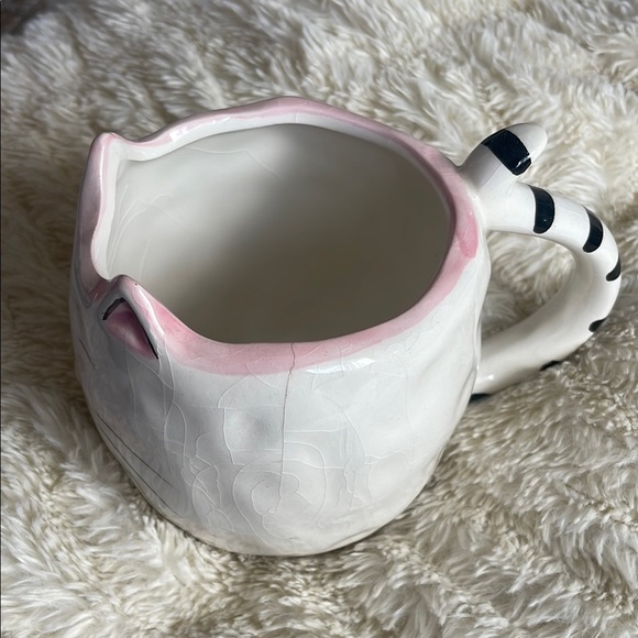 Charming Cat Mug with Pink Accents - Picture 2 of 8